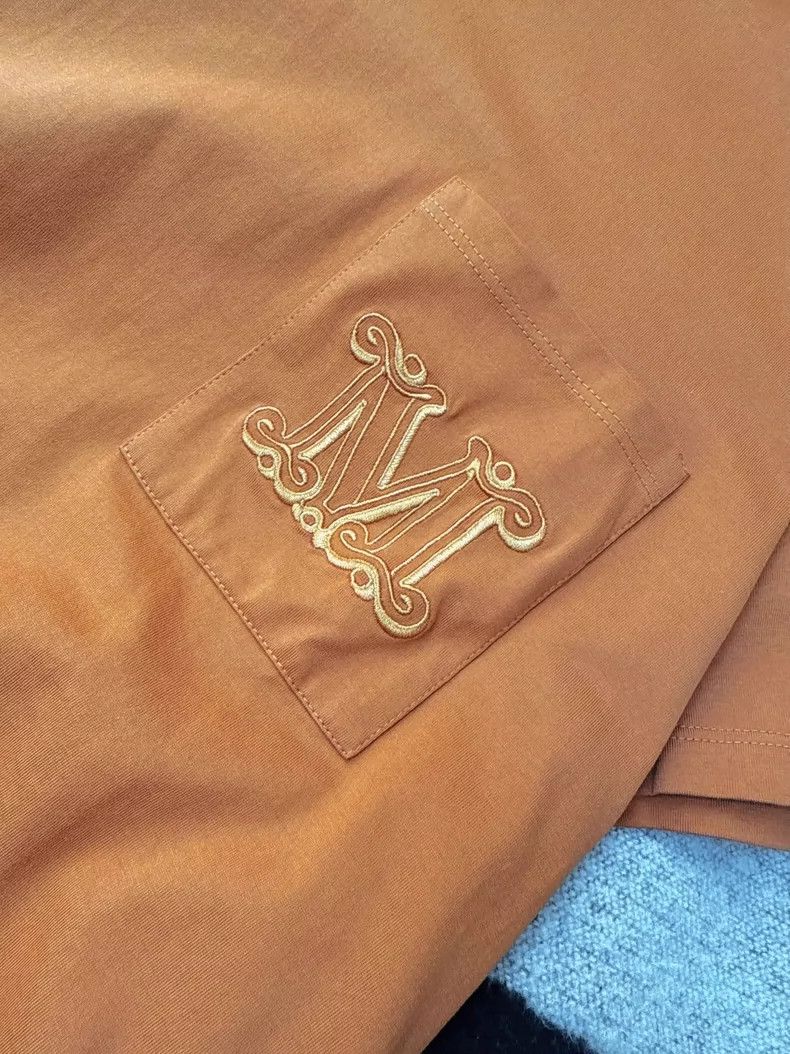 Max Mara Max Mara Brown Logo Pocket T-Shirt Size US M / EU 48-50 / 2 - 6 Thumbnail