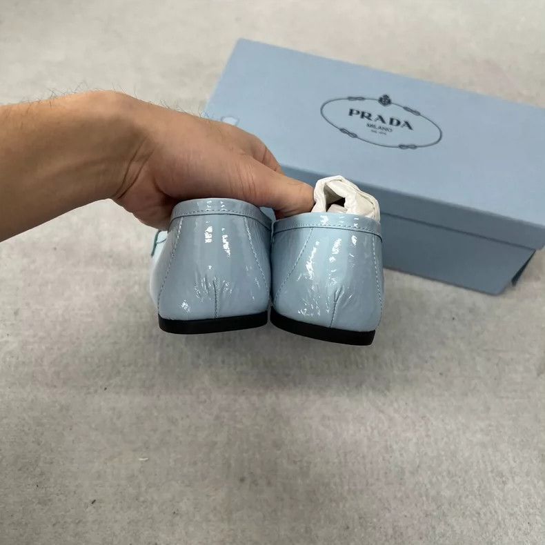 Prada Prada Light Blue Loafers Size 36.5 Size US 4 / IT 34 - 4 Thumbnail