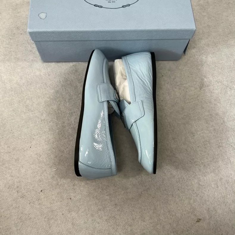 Prada Prada Light Blue Loafers Size 36.5 Size US 4 / IT 34 - 6 Thumbnail