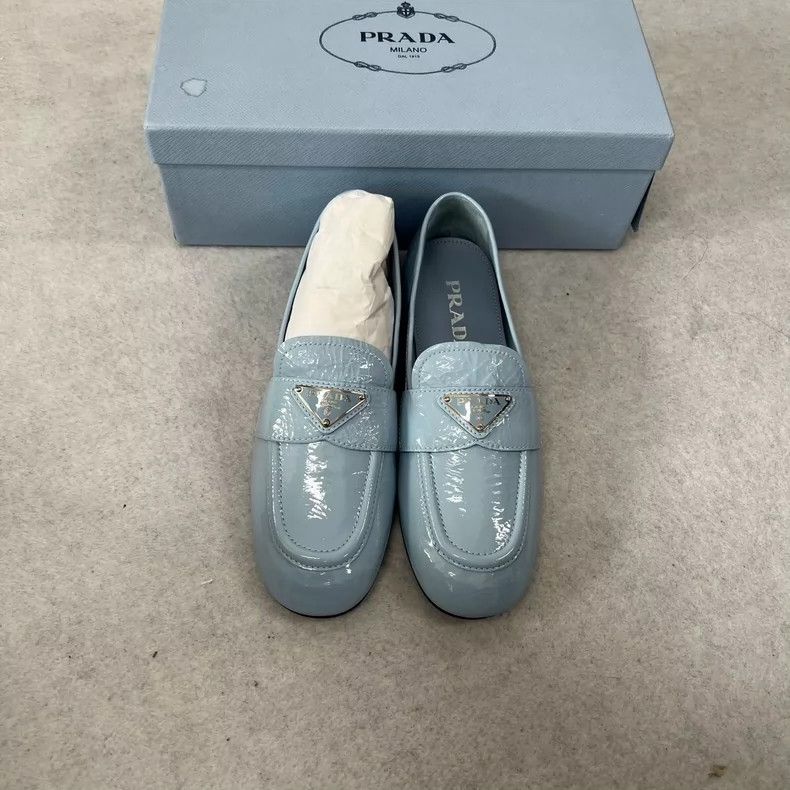 Prada Prada Light Blue Loafers Size 36.5 Size US 4 / IT 34 - 3 Thumbnail