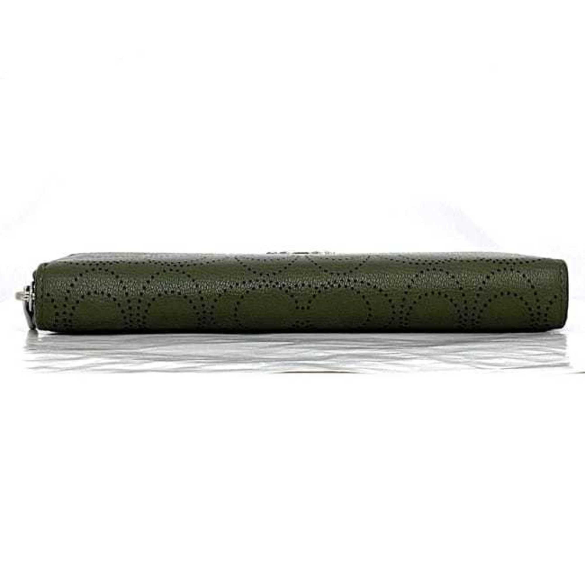 Coach Coach Round Long Wallet ec-22952 Green Signature CA715 Leather COACH Punching Women's Size ONE SIZE - 4 Thumbnail