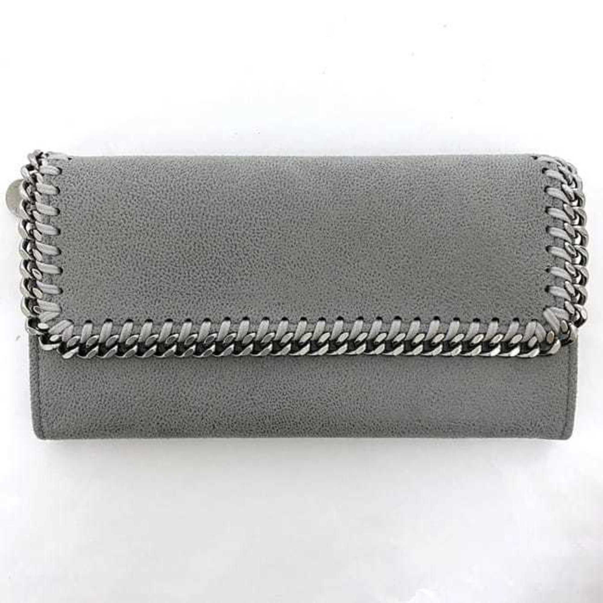 Stella McCartney Stella McCartney Bi-fold Long Wallet ec-22873 Grey Falabella 430999 W9132 SP20 PVC STELLA McCARTNEY Chain Flap Women's Size ONE SIZE - 4 Thumbnail