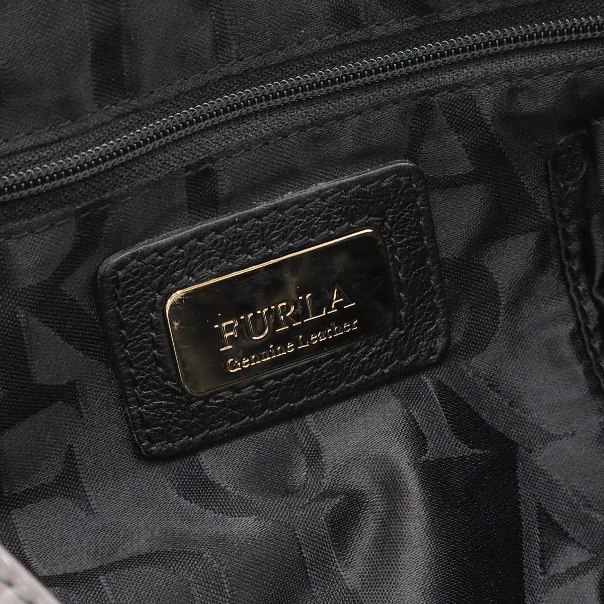 Furla FURLA Elizabeth shoulder bag, handbag, tote leather, black Size ONE SIZE - 7 Thumbnail