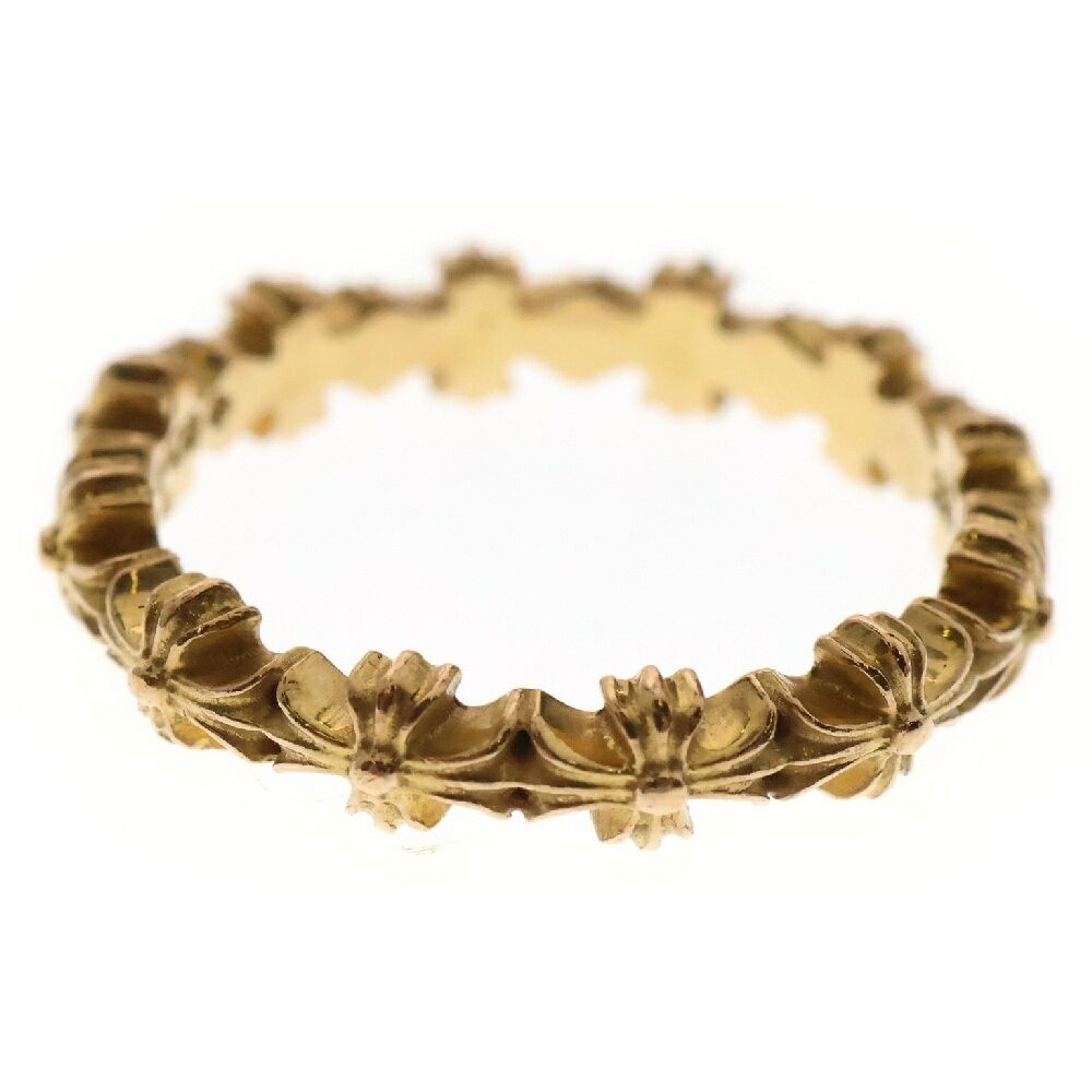 Chrome Hearts 22K Gold Tiny E CH Plus Band Ring