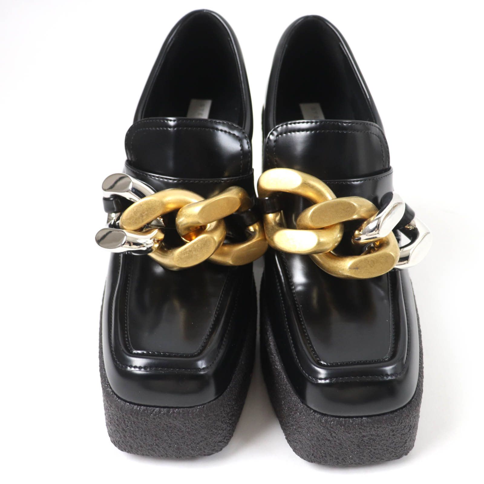 Stella McCartney Stella Mccartney Stella McCartney Chain Loafers Leather Loafers Leather Shoes Size ONE SIZE - 3 Thumbnail