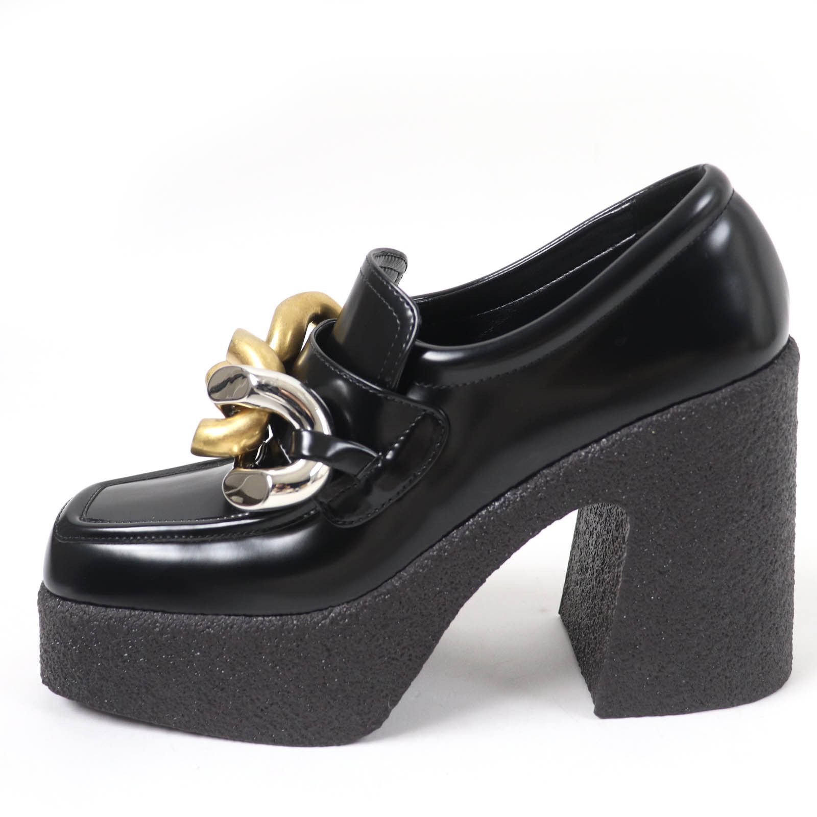 Stella McCartney Stella Mccartney Stella McCartney Chain Loafers Leather Loafers Leather Shoes Size ONE SIZE - 4 Thumbnail