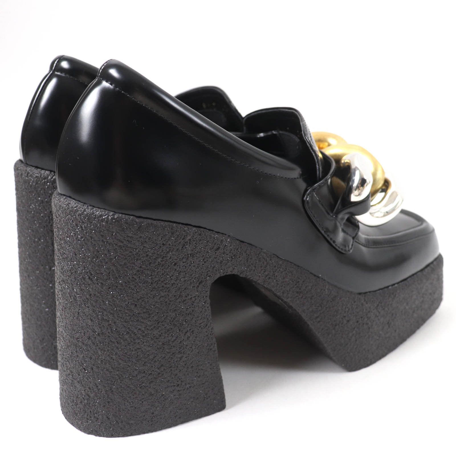 Stella McCartney Stella Mccartney Stella McCartney Chain Loafers Leather Loafers Leather Shoes Size ONE SIZE - 2 Thumbnail