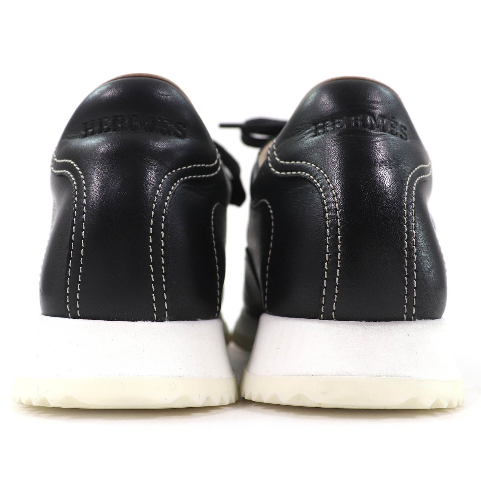 Hermes Hermes Hermes Quick H logo stitch Leather Sneakers Leather Shoes DUTY FREE for USA Size ONE SIZE - 4 Thumbnail
