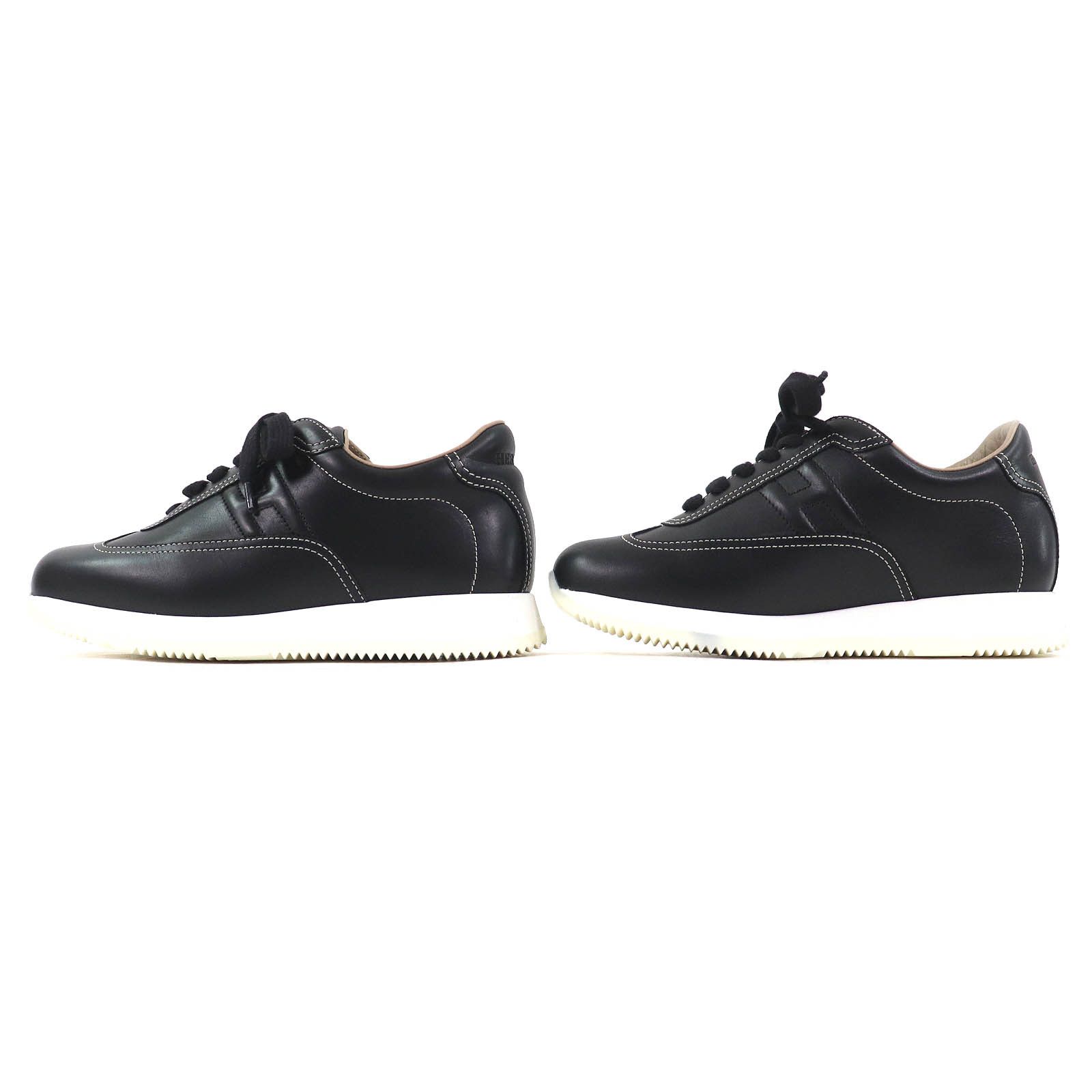 Hermes Hermes Hermes Quick H logo stitch Leather Sneakers Leather Shoes DUTY FREE for USA Size ONE SIZE - 2 Thumbnail