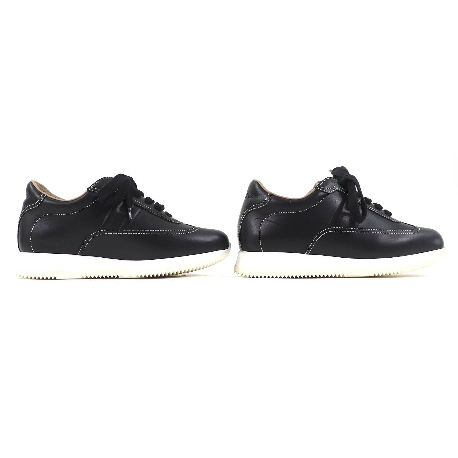 Hermes Hermes Hermes Quick H logo stitch Leather Sneakers Leather Shoes DUTY FREE for USA Size ONE SIZE - 3 Thumbnail
