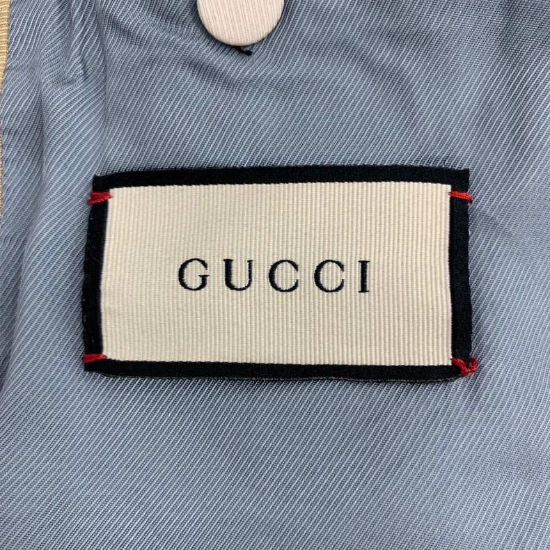 Gucci Gucci Deep Blue Cotton Blazer with Bee Emblem Size US M / EU 48-50 / 2 - 5 Thumbnail
