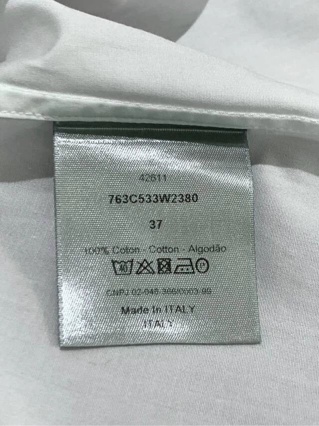 Dior White Collar Long Sleeve Shirt for Women Size US M / EU 48-50 / 2 - 6 Thumbnail