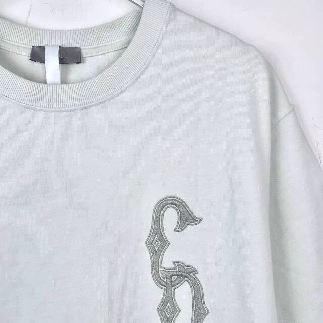 Dior Dior Logo Embroidered Light Green T-Shirt Size US M / EU 48-50 / 2 - 3 Thumbnail