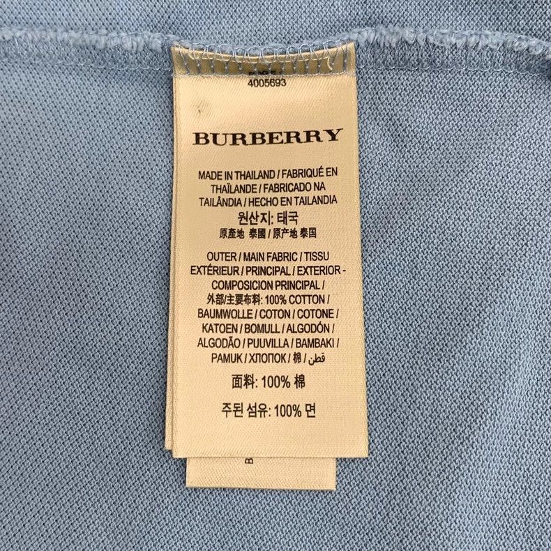 Burberry Burberry Light Blue Embroidered Polo Shirt XL Size US XL / EU 56 / 4 - 6 Thumbnail