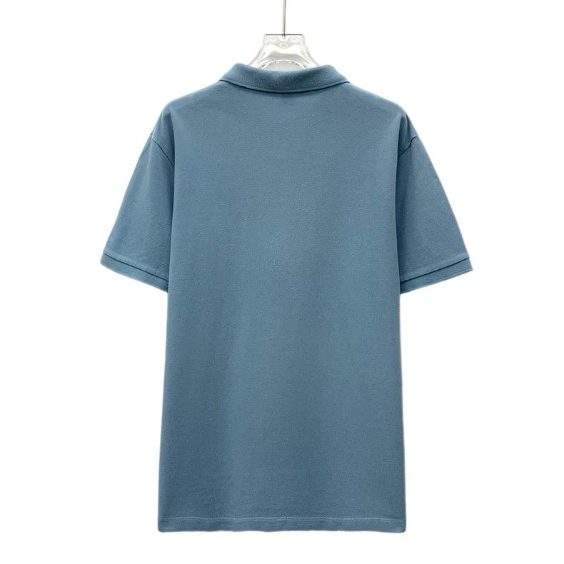 Burberry Burberry Light Blue Embroidered Polo Shirt XL Size US XL / EU 56 / 4 - 2 Thumbnail