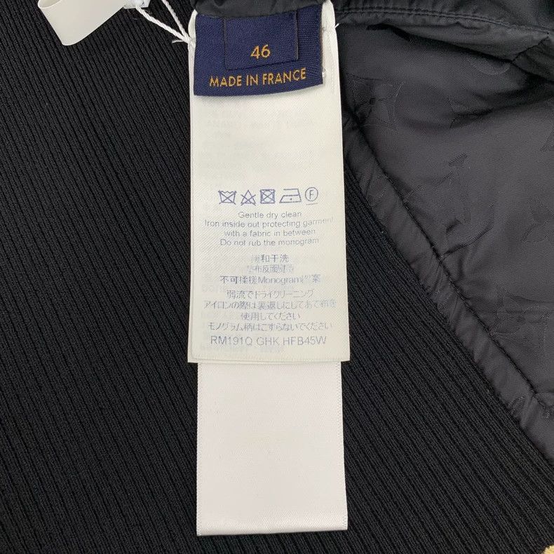 Louis Vuitton Louis Vuitton Black Wool Zip-Up Long Sleeve Jacket Size US S / EU 44-46 / 1 - 6 Thumbnail
