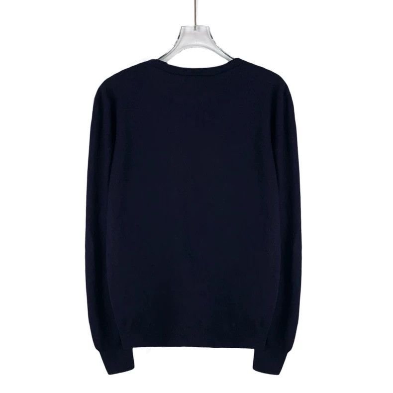Dior Dior Deep Blue Wool Round Neck Sweater Size US M / EU 48-50 / 2 - 2 Thumbnail