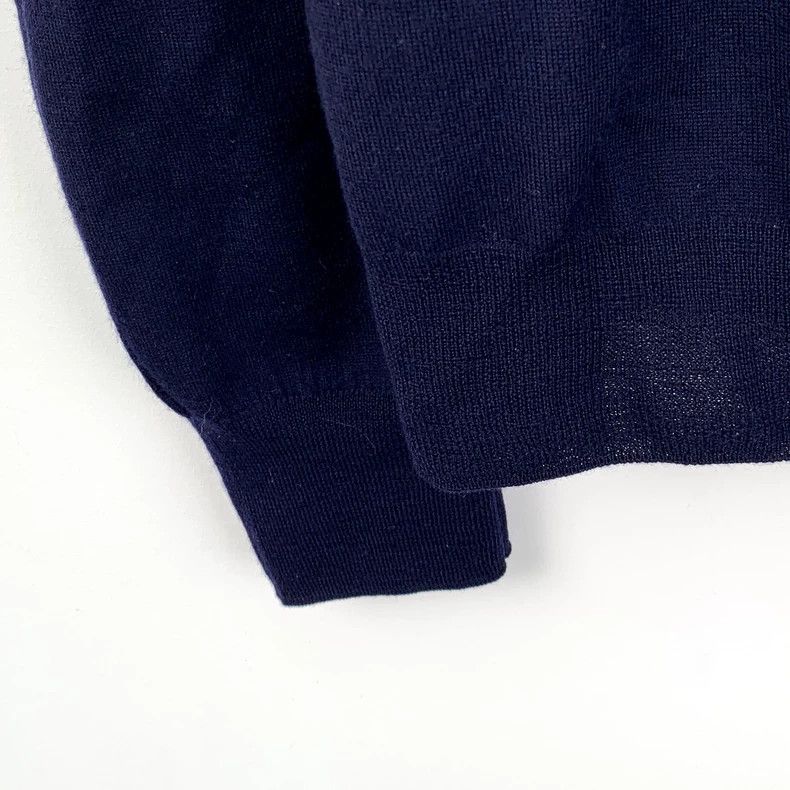 Dior Dior Deep Blue Wool Round Neck Sweater Size US M / EU 48-50 / 2 - 4 Thumbnail