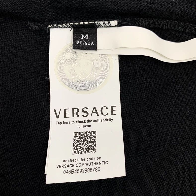 Versace Versace Black Medusa Embroidered Polo Shirt Size US M / EU 48-50 / 2 - 6 Thumbnail