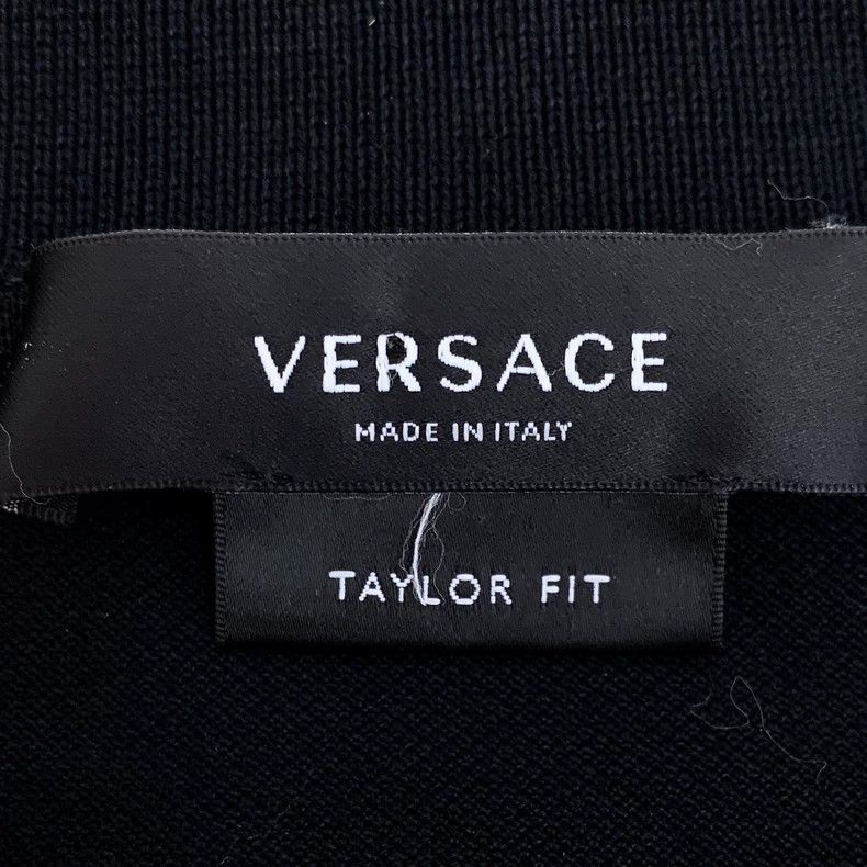 Versace Versace Black Medusa Embroidered Polo Shirt Size US M / EU 48-50 / 2 - 5 Thumbnail