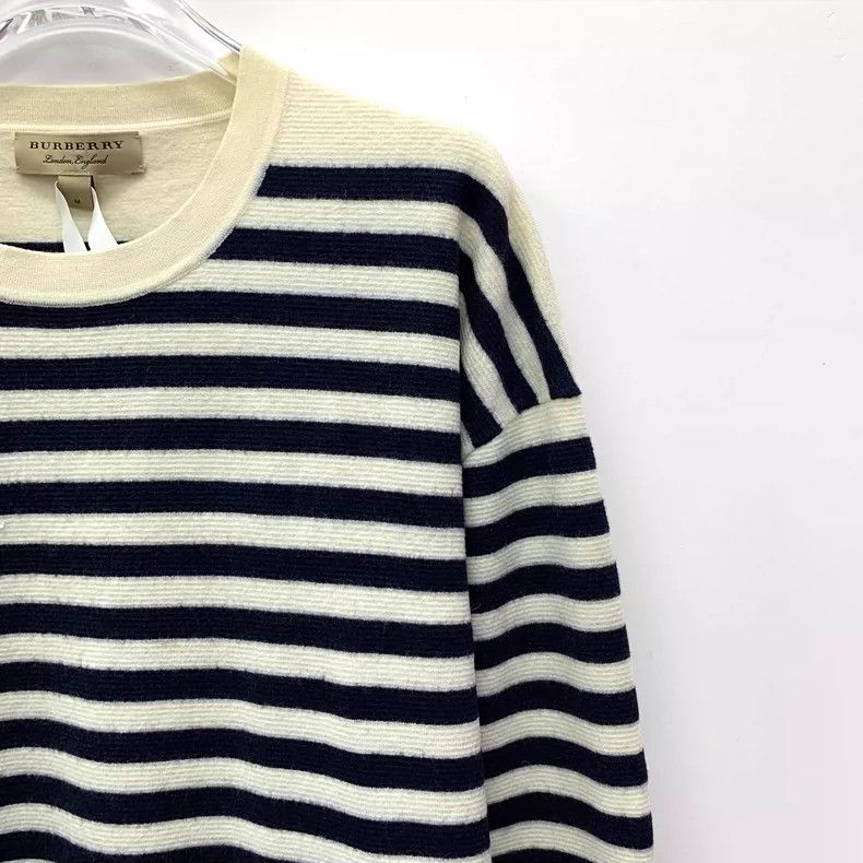 Burberry Burberry Striped Wool Long Sleeve Knit Sweater Size US M / EU 48-50 / 2 - 3 Thumbnail