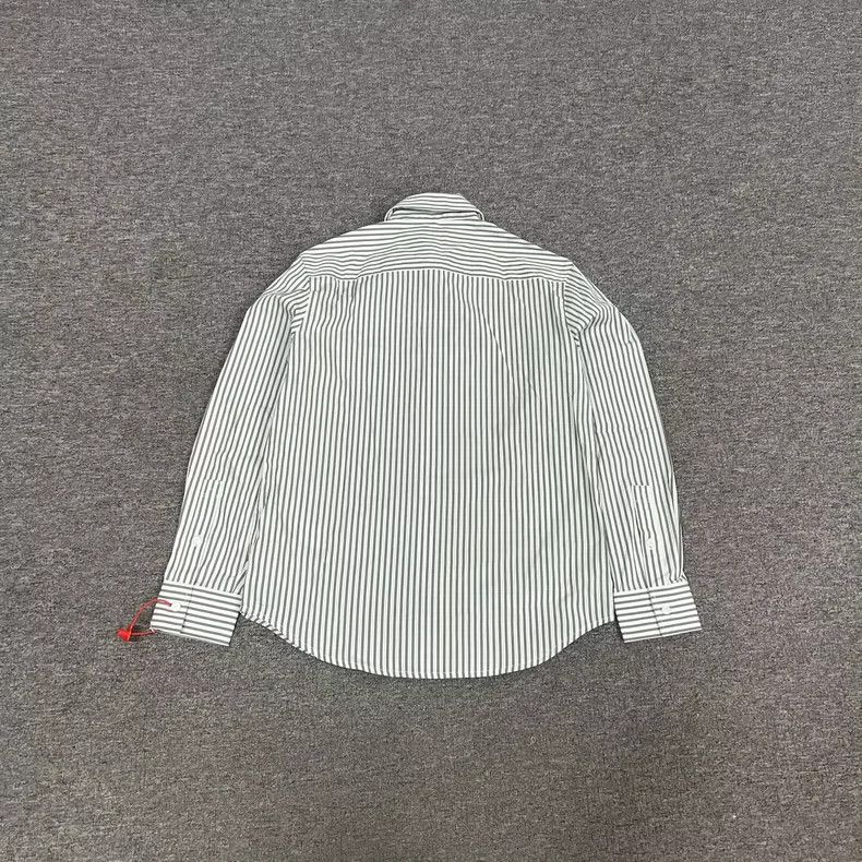 Burberry Burberry Embroidered Logo Stripe Shirt UK8 Size US S / EU 44-46 / 1 - 2 Thumbnail