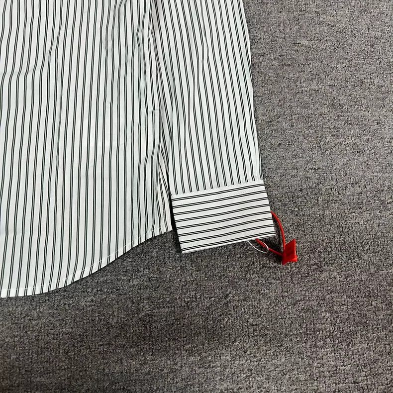 Burberry Burberry Embroidered Logo Stripe Shirt UK8 Size US S / EU 44-46 / 1 - 3 Thumbnail