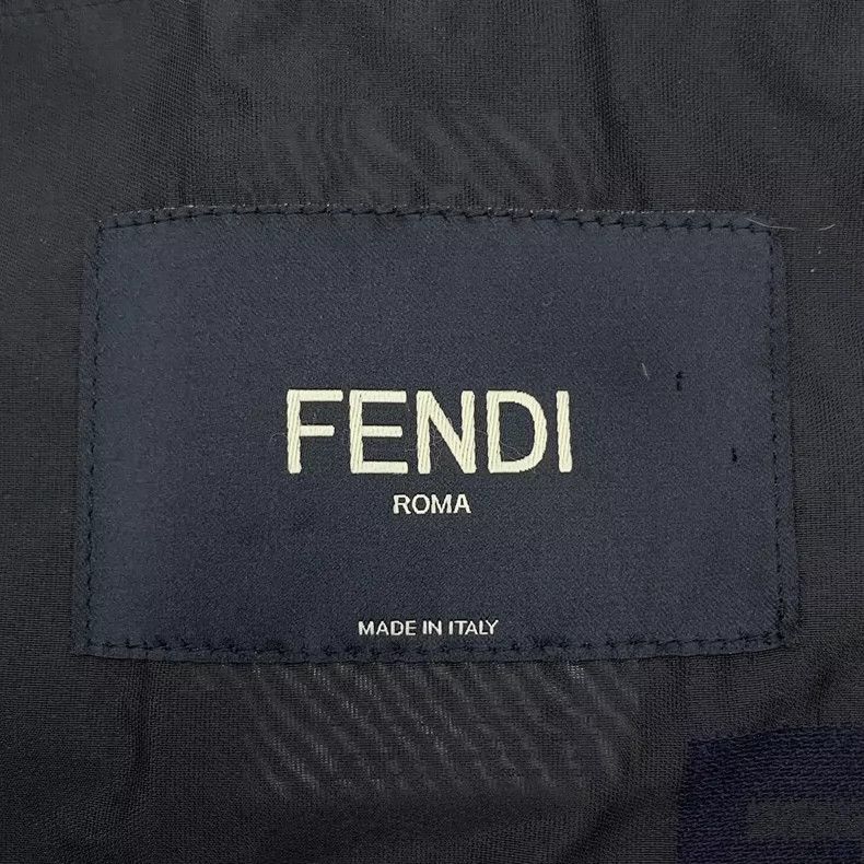 Fendi Fendi Black Logo Cotton Long Sleeve Jacket Size US L / EU 52-54 / 3 - 5 Thumbnail