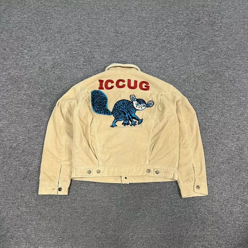 Gucci Gucci Squirrel Embroidered Lamb Wool Jacket Size US L / EU 52-54 / 3 - 2 Thumbnail