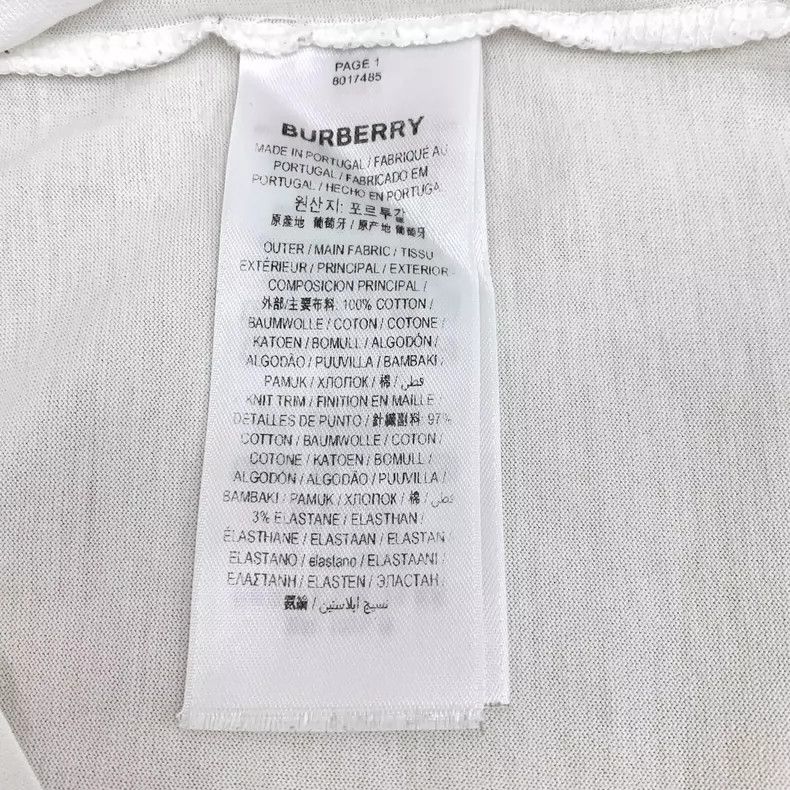 Burberry Burberry White Cotton Logo Short Sleeve T-shirt Size US S / EU 44-46 / 1 - 6 Thumbnail