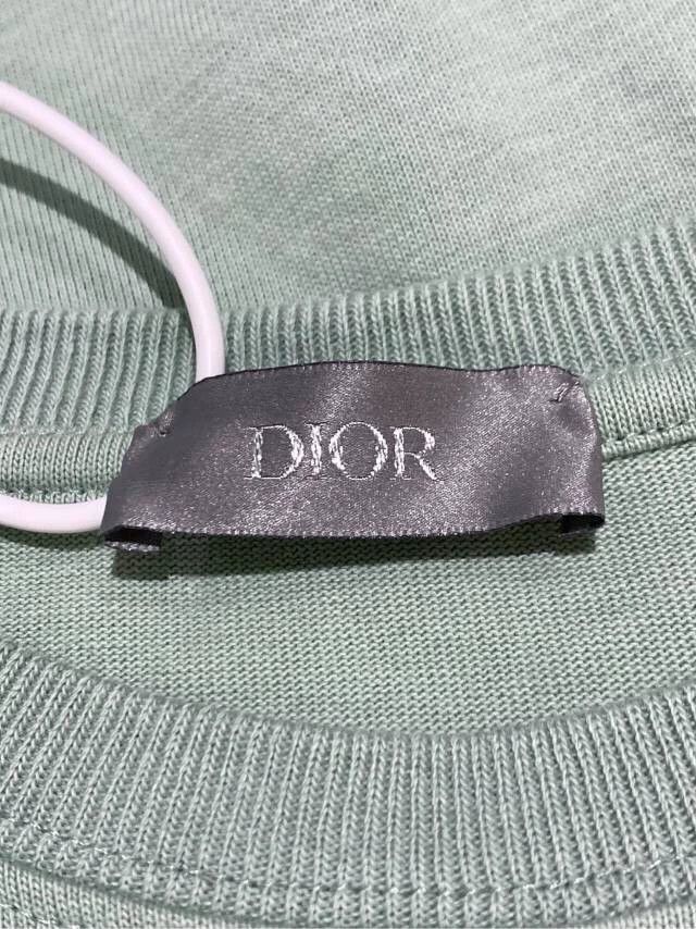 Dior Dior Logo Embroidered Mint Green T-Shirt Size US L / EU 52-54 / 3 - 5 Thumbnail