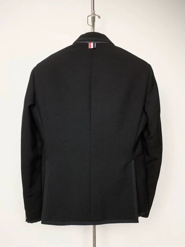 Thom Browne Thom Browne Black Wool Suit with Trim Size US XS / EU 42 / 0 - 2 Thumbnail