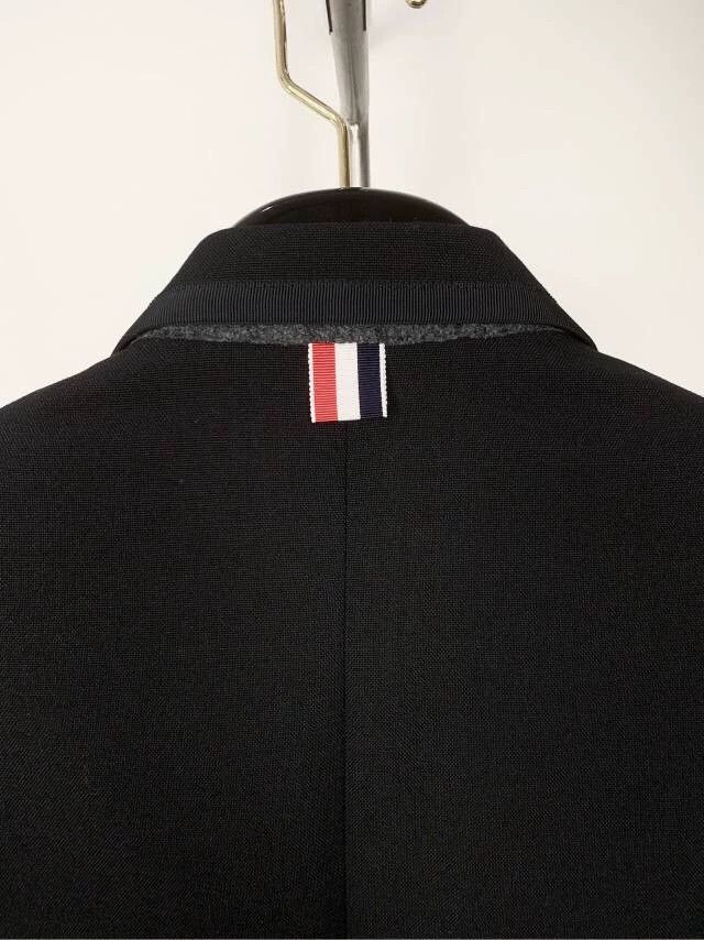 Thom Browne Thom Browne Black Wool Suit with Trim Size US XS / EU 42 / 0 - 3 Thumbnail