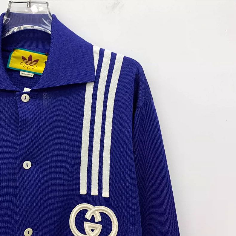 Gucci Gucci x Adidas Long Sleeve Cardigan Jacket Size US L / EU 52-54 / 3 - 3 Thumbnail