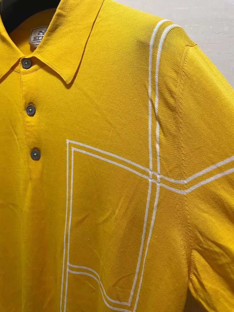 Hermes Hermes Knitted Polo Shirt with Button Details Size US S / EU 44-46 / 1 - 6 Thumbnail