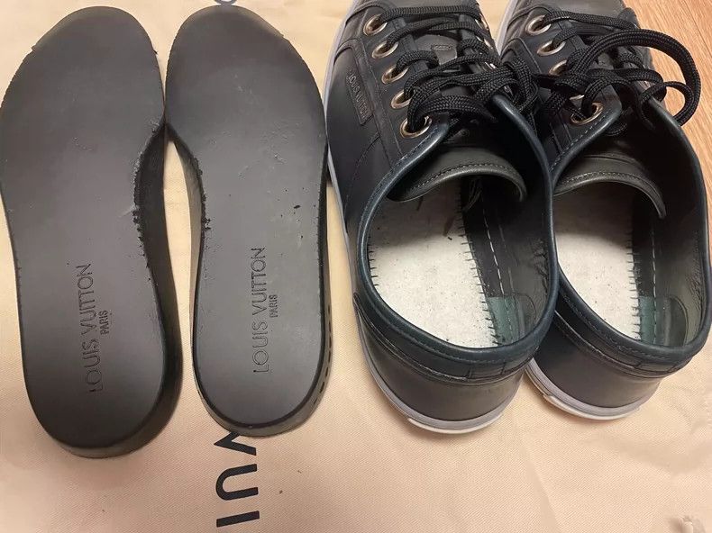 Louis Vuitton Louis Vuitton Blue and Black Shoes Size US 6.5 / EU 39-40 - 5 Thumbnail