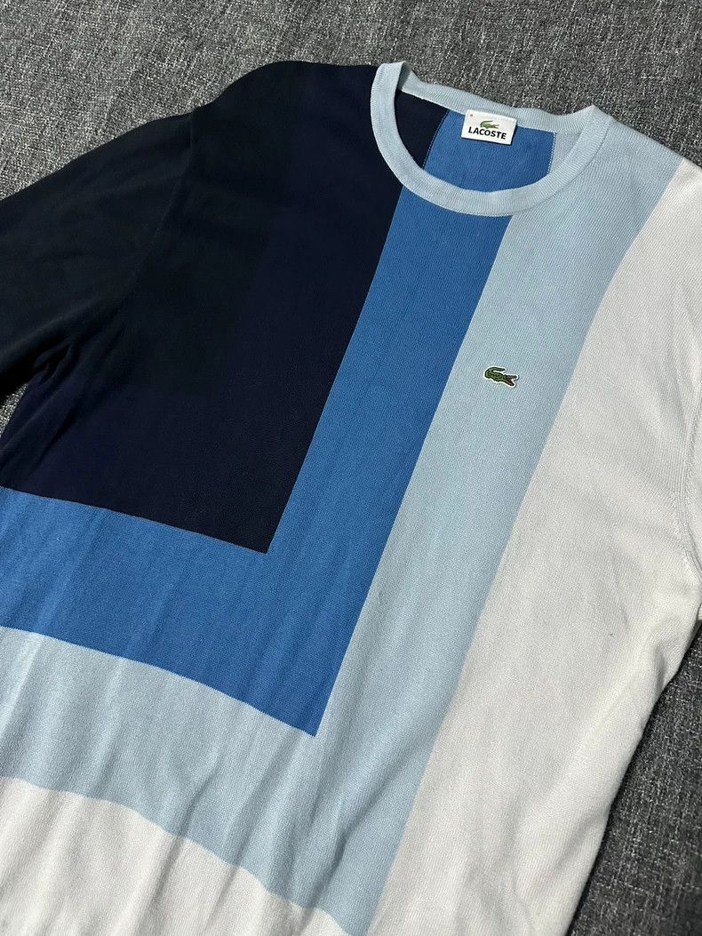 Lacoste Lacoste Color Block Knit Sweater Size US L / EU 52-54 / 3 - 2 Thumbnail