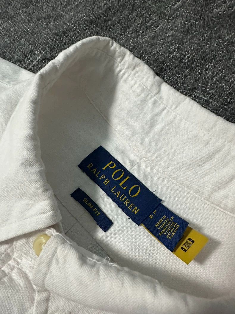 Ralph Lauren White Cotton Oxford Shirt by Ralph Lauren Size US L / EU 52-54 / 3 - 4 Thumbnail