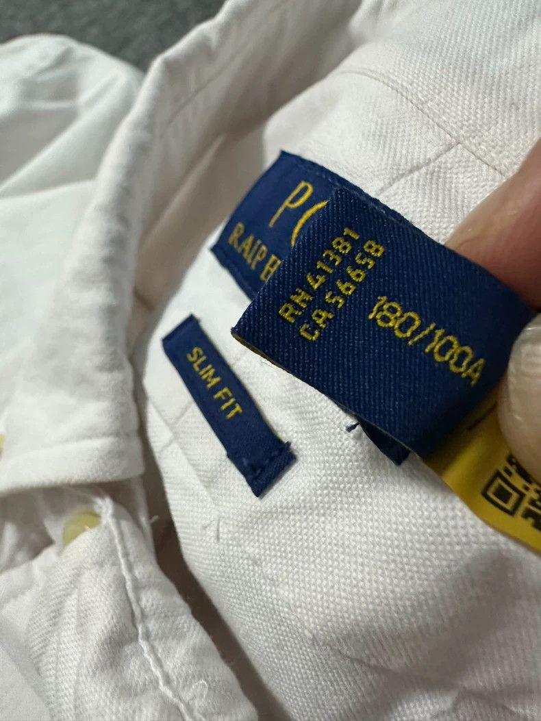 Ralph Lauren White Cotton Oxford Shirt by Ralph Lauren Size US L / EU 52-54 / 3 - 7 Thumbnail