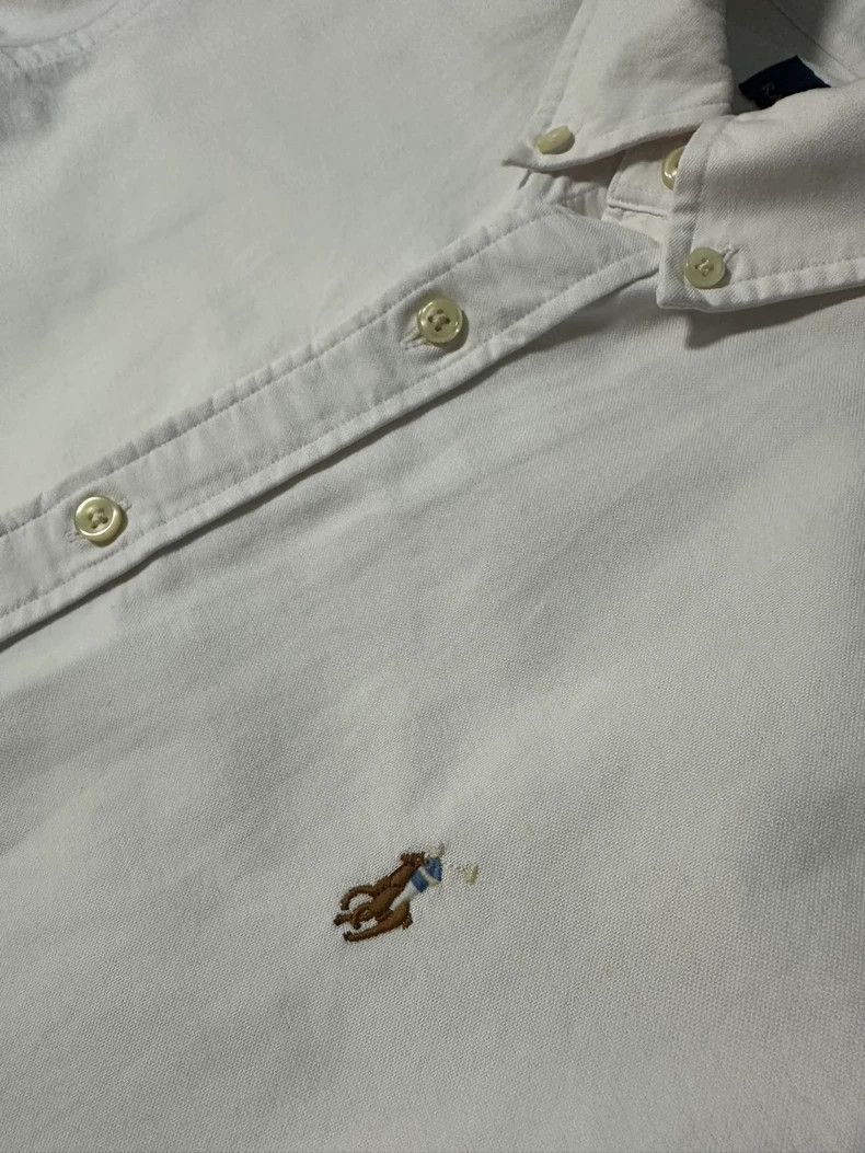 Ralph Lauren White Cotton Oxford Shirt by Ralph Lauren Size US L / EU 52-54 / 3 - 3 Thumbnail