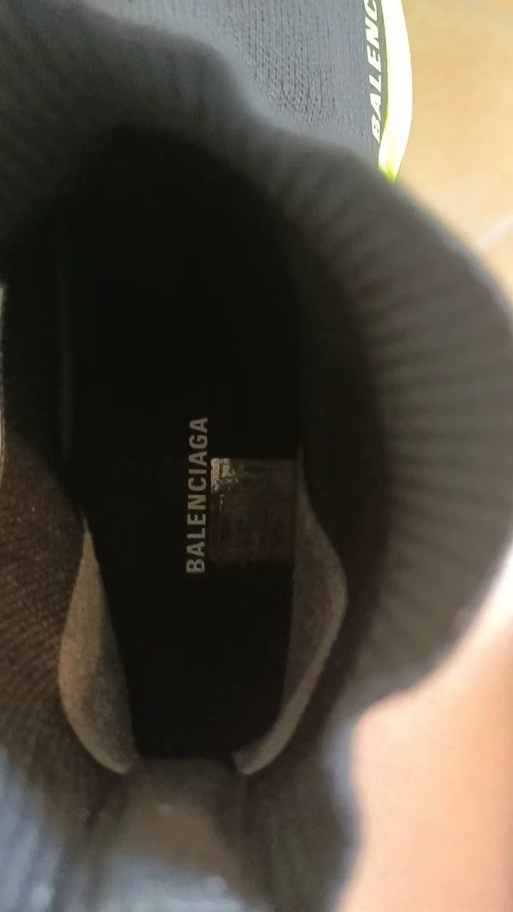 Balenciaga Balenciaga Black and Neon Sock Shoes Size US 7 / EU 40 - 7 Thumbnail