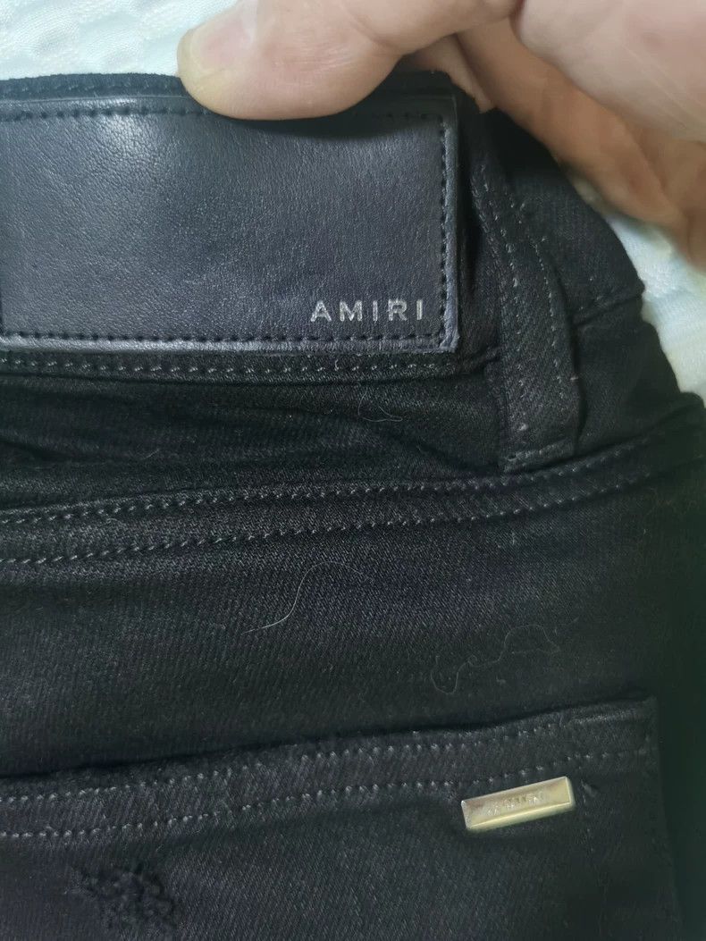Amiri Amiri Classic Black Distressed Denim Pants Size US 34 / EU 50 - 4 Thumbnail