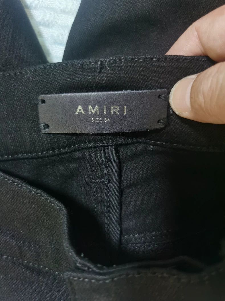 Amiri Amiri Classic Black Distressed Denim Pants Size US 34 / EU 50 - 3 Thumbnail