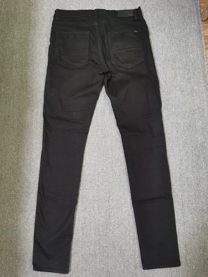 Amiri Amiri Classic Black Distressed Denim Pants Size US 34 / EU 50 - 2 Thumbnail