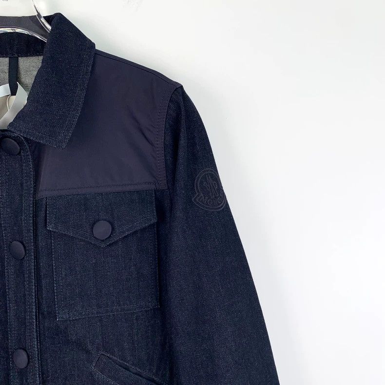 Moncler Moncler Alathfar Series Blue Denim Jacket Size US L / EU 52-54 / 3 - 3 Thumbnail