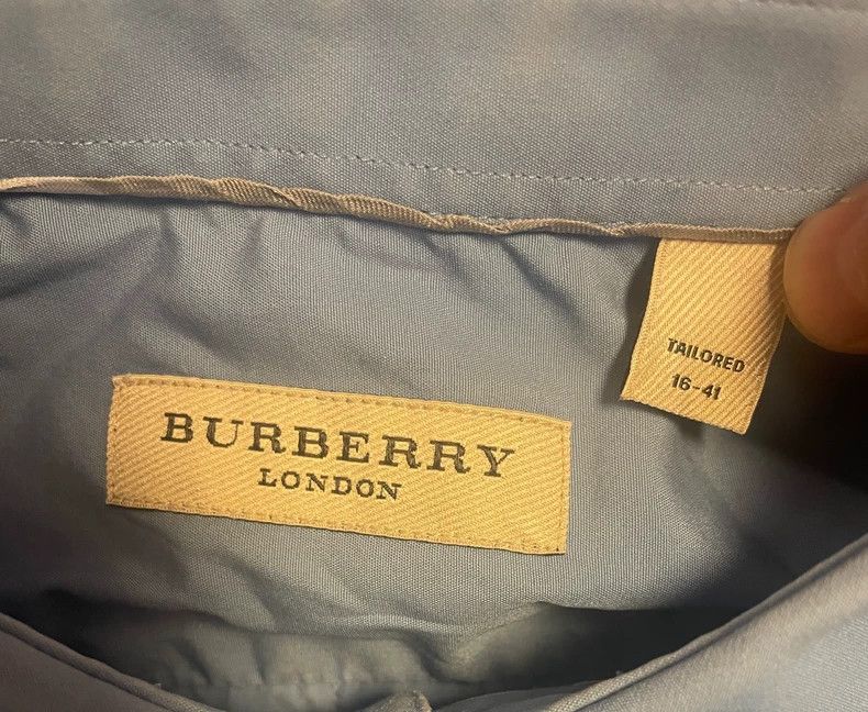 Burberry Burberry Men's Long Sleeve Fitted Shirt Size US M / EU 48-50 / 2 - 4 Thumbnail