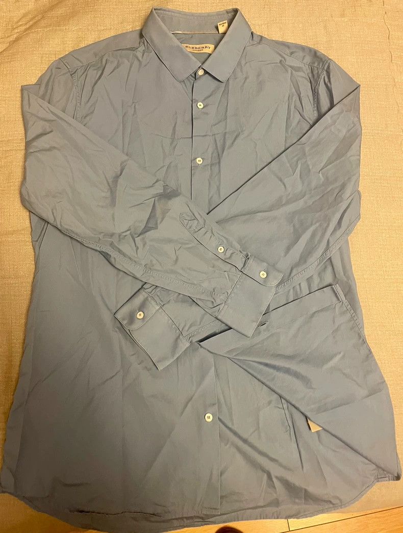 Burberry Burberry Men's Long Sleeve Fitted Shirt Size US M / EU 48-50 / 2 - 3 Thumbnail