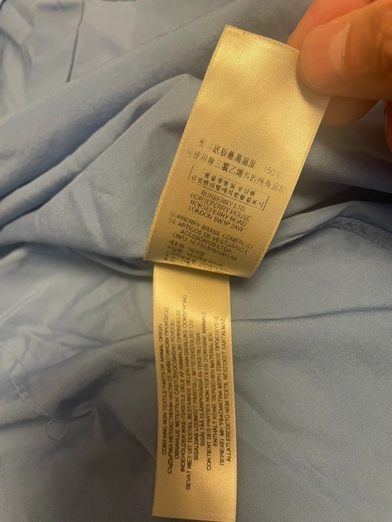 Burberry Burberry Men's Long Sleeve Fitted Shirt Size US M / EU 48-50 / 2 - 7 Thumbnail