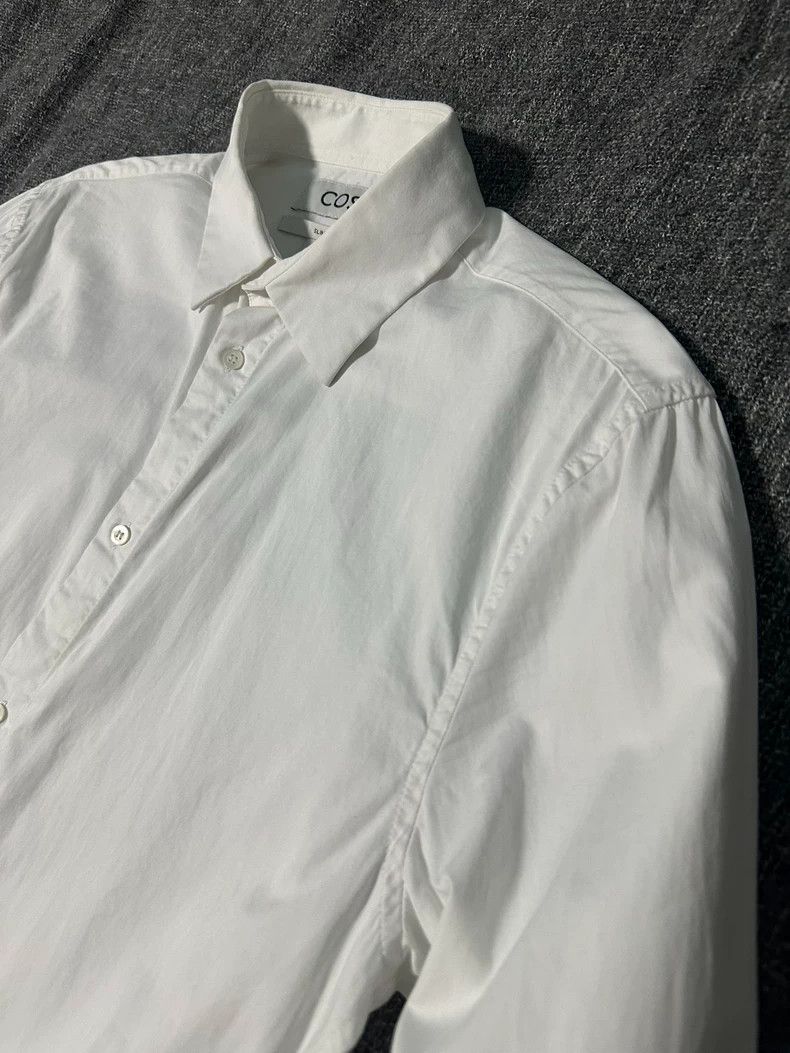H&M Men's Casual Long Sleeve Shirt in White Size US L / EU 52-54 / 3 - 3 Thumbnail