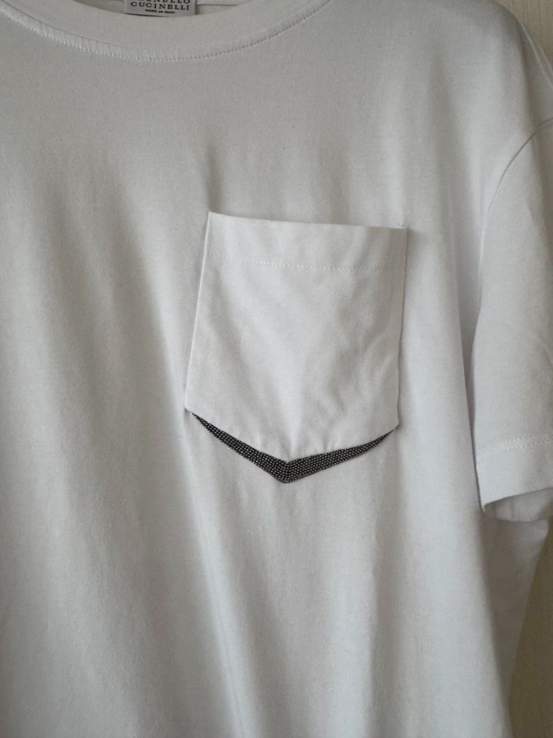 Brunello Cucinelli Brunello Cucinelli Short Sleeve Cotton T-Shirt Size US S / EU 44-46 / 1 - 2 Thumbnail